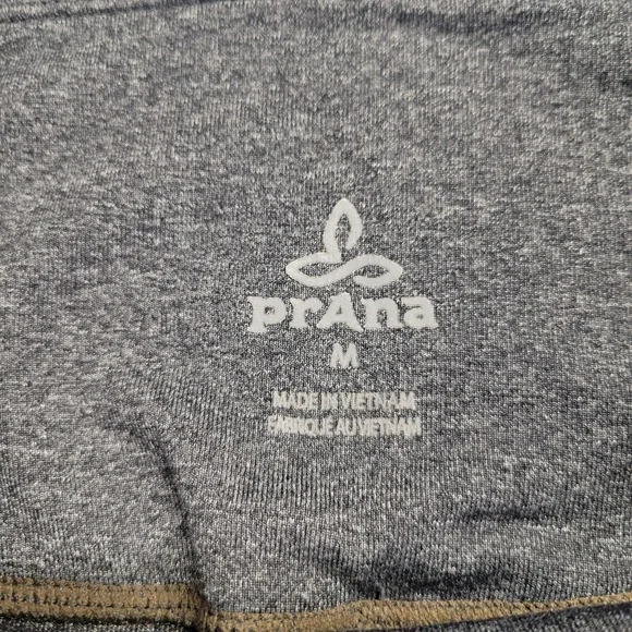 Prana Womens Gray Heathered Yoga Leggings Medium W41180344 Activewear Leggings - Picture 2 of 8